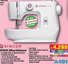 SİNGER M1605 DİKİŞ MAKİNESİ SİNGER M1605 DİKİŞ MAKİNESİ